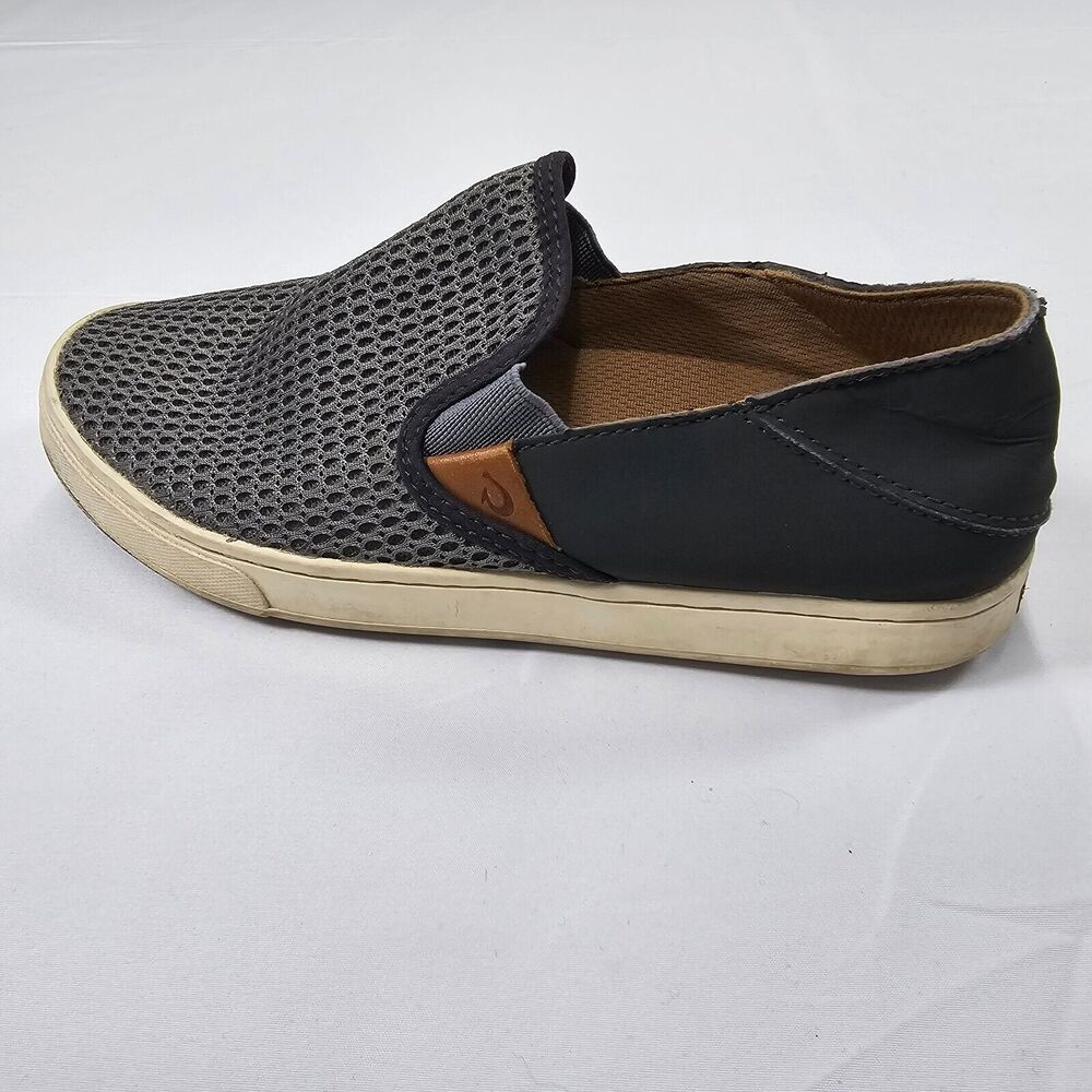 Olukai Women's Gray Slip On Pehuea Mesh Casual Comfort Low Top Size 6.5 - Picture 9 of 10